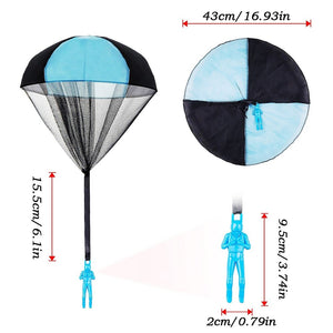 Mini Hand Throwing Soldier with Parachute Fun Kid Toy Indoor Outdoor Game Toys Fly Parachute Game for Children Toy