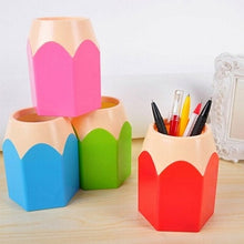 Load image into Gallery viewer, Creative Pen Pencil Makeup Brush Holder Stationery Desk Tidy Plastic Desk Organizer Container School Office Supplies
