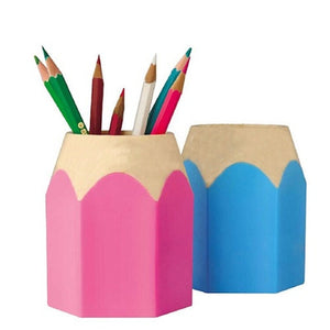 Creative Pen Pencil Makeup Brush Holder Stationery Desk Tidy Plastic Desk Organizer Container School Office Supplies