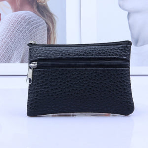Leather Coin Purse Women Small Wallet Change Purses Mini Zipper Money Bags Small Pocket Wallets Key Holder