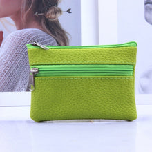Load image into Gallery viewer, Leather Coin Purse Women Small Wallet Change Purses Mini Zipper Money Bags Small Pocket Wallets Key Holder
