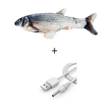 Load image into Gallery viewer, 3D Cat Toy Simulation Fish Interactive Cat Toys for Cats Fish Electric USB Charging Pet Toy Cat Supplies
