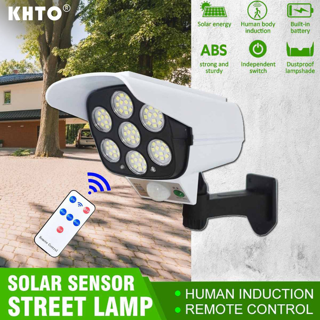 2-In-1 Solar Powered Spotlight Moving Automatic Solar Light Outdoor Street Solar Wall Lamp with Remote