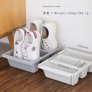 Plastic Vertical Shoe Storage Lightweight Shoe Organizer Portable Shoe Holder Separator Sneaker Storage Unit