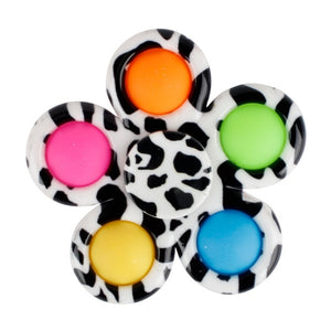 12 Styles Tie Dye Simple Fidget Spinner Push Pop Bubble Hand Spinner for ADHD Anxiety Stress Relief for Kids