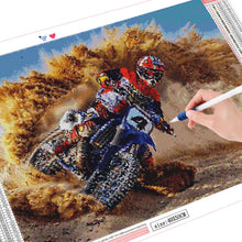 Load image into Gallery viewer, Motocross DIY 5D Diamond Painting Dirt Bike Full Square Diamond Cross Stich Embroidery Handmade Home Decor
