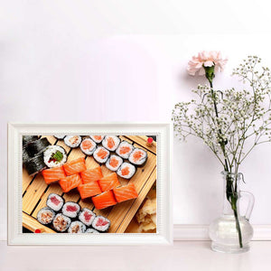 Sushi 5D Diamond Painting Food Mosaic Full Square Drill Cross-Stitch Embroidery Decorations For Home