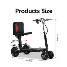 Load image into Gallery viewer, Mini Electric Scooter for Elderly Disabled Folding Automatic Scooter Rollator Walker 10ah 36v Free Cellphone Holder
