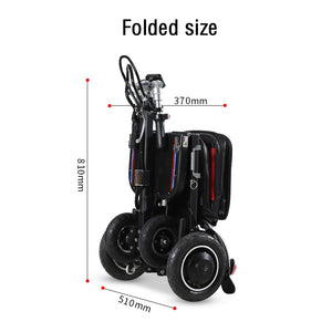 Mini Electric Scooter for Elderly Disabled Folding Automatic Scooter Rollator Walker 10ah 36v Free Cellphone Holder