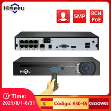 Load image into Gallery viewer, Hiseeu H.265 4/8CH POE NVR Security IP Camera Video Surveillance CCTV System P2P 5MP2MP Network Video Recorder Face Detect
