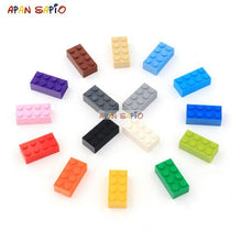 Load image into Gallery viewer, 40pcs DIY Building Blocks Thick Figures Bricks 2x4 Dots Educational Creative Size Compatible With 3001 Plastic Toys for Children

