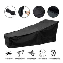 Load image into Gallery viewer, Waterproof Chaise Lounge Cover Lounge Chair Recliner Protective Cover for Outdoor Courtyard Patio Garden
