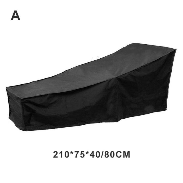 Waterproof Chaise Lounge Cover Lounge Chair Recliner Protective Cover for Outdoor Courtyard Patio Garden