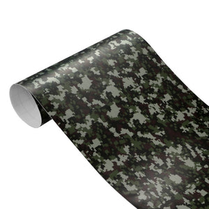 30cm*100cm Vinyl PVC Camouflage Car Sticker Wrap Film Woodland Army Military Green Camo Desert Decal For Auto Motorcycle