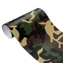 Load image into Gallery viewer, 30cm*100cm Vinyl PVC Camouflage Car Sticker Wrap Film Woodland Army Military Green Camo Desert Decal For Auto Motorcycle
