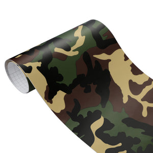 30cm*100cm Vinyl PVC Camouflage Car Sticker Wrap Film Woodland Army Military Green Camo Desert Decal For Auto Motorcycle