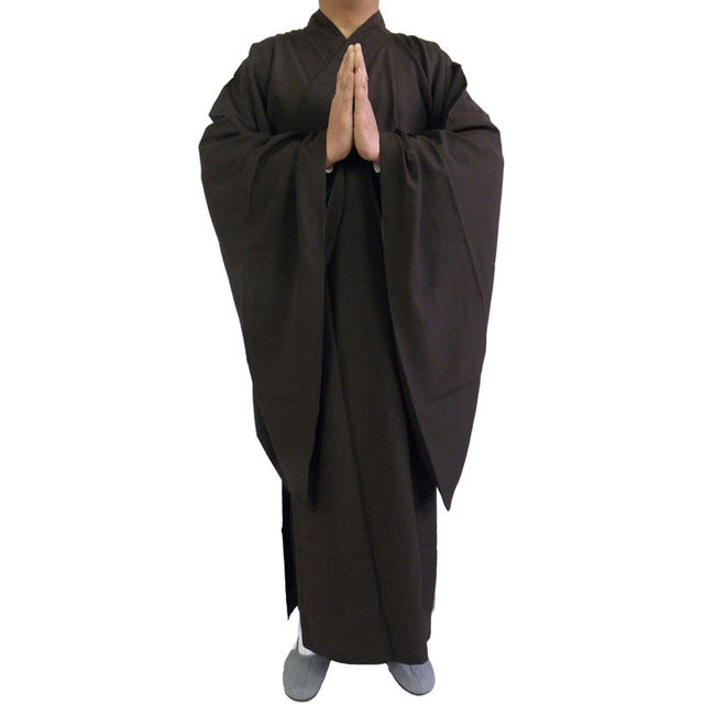 Shaolin Buddhist Monk Dress Meditation Haiqing Robe Kung fu Suit Men's Costumes