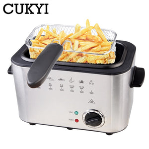 220V 1200W Multi-functional Household Deep fryer Constant Temperature Electric Frying Machine Smokeless Commercial