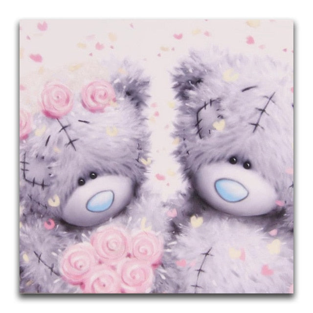 Cartoon Love Bears 5D DIY Diamond Painting 3D Full Square/Round Drill  Cross Stitch Embroidery 5D Home Decor Gift