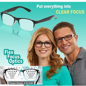 As Seen On TV One Power Readers Eyeglasses Put Everything Into Clear Focus Auto-Adjusting Reading Glasses